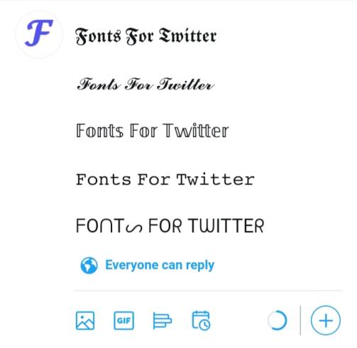 Fonts For Twitter