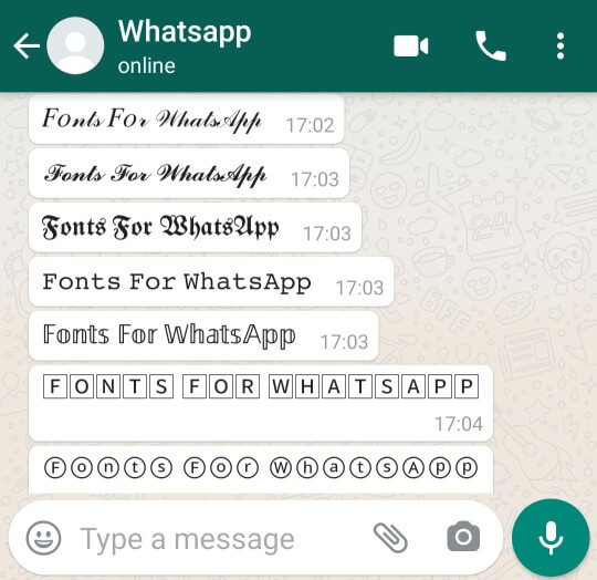 Fonts For Whatsapp Fonts For Whatsapp